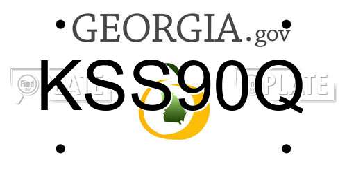 KSS90Q Georgia License Plate