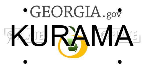 KURAMA Georgia License Plate