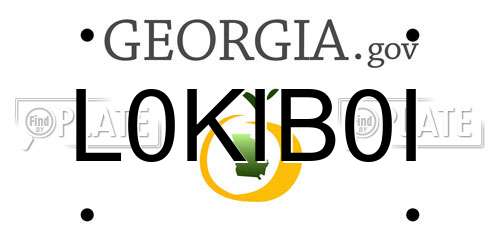 L0KIB0I Georgia License Plate