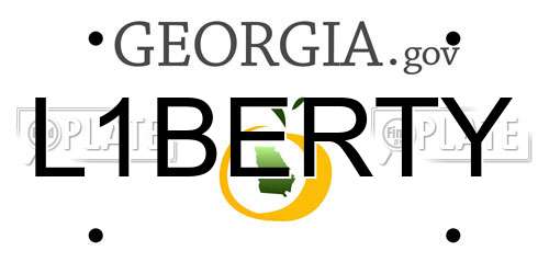 L1BERTY Georgia License Plate