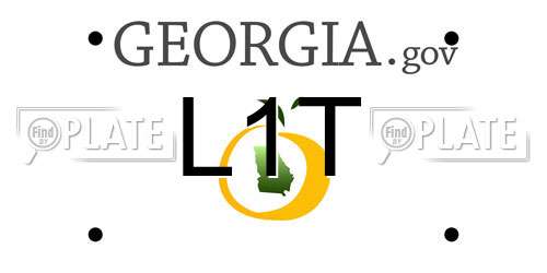 L1T Georgia License Plate