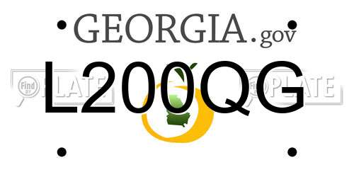 L200QG Georgia License Plate