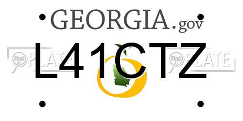 L41CTZ Georgia License Plate