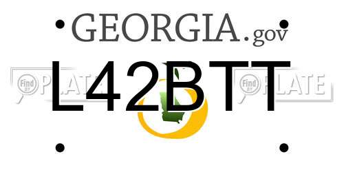 L42BTT Georgia License Plate