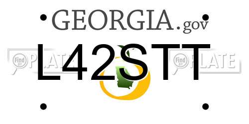 L42STT Georgia License Plate