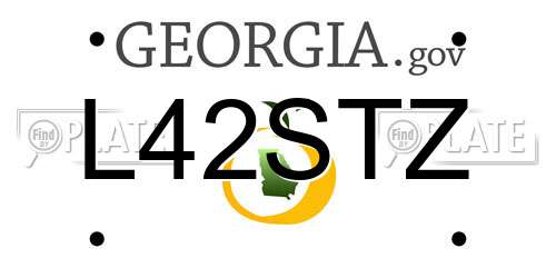 L42STZ Georgia License Plate