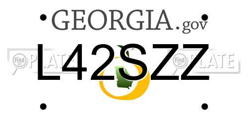 L42SZZ Georgia License Plate