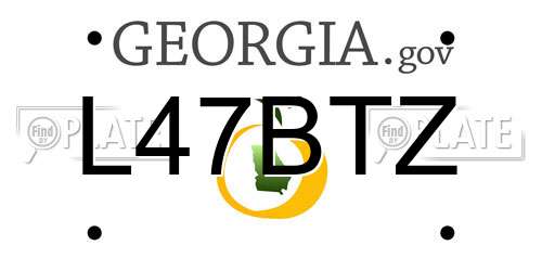 L47BTZ Georgia License Plate