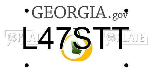L47STT Georgia License Plate