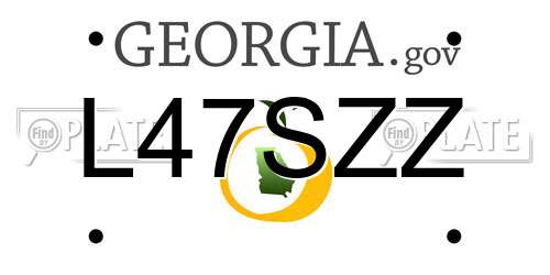 L47SZZ Georgia License Plate