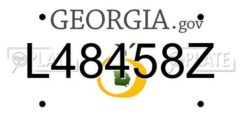L48458Z Georgia License Plate