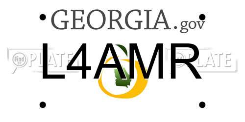 L4AMR Georgia License Plate