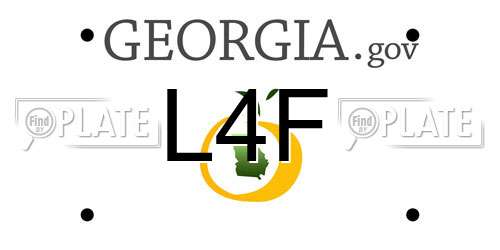 L4F Georgia License Plate