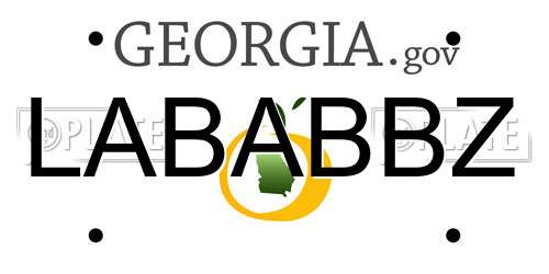 LABABBZ Georgia License Plate