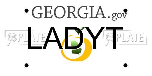 LADYT Georgia License Plate