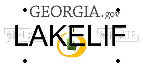 LAKELIF Georgia License Plate