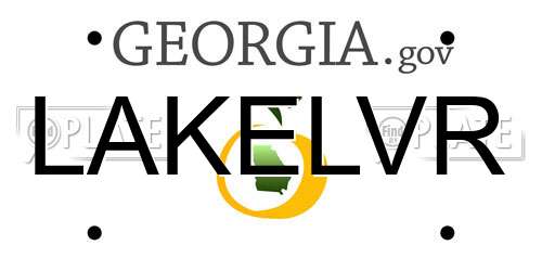 LAKELVR Georgia License Plate
