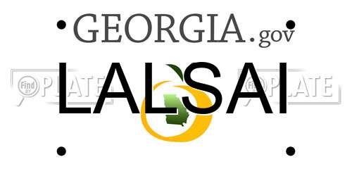 LALSAI Georgia License Plate
