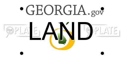 LAND Georgia License Plate