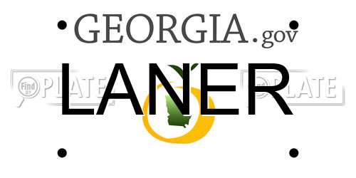 LANER Georgia License Plate
