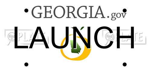 LAUNCH Georgia License Plate