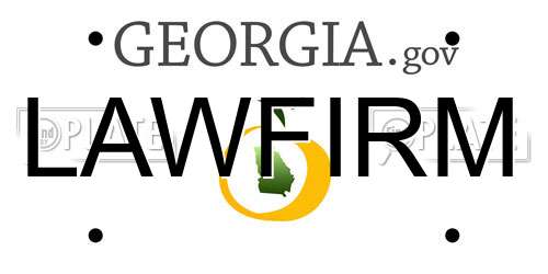 LAWFIRM Georgia License Plate