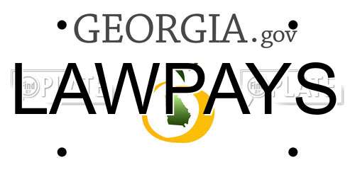 LAWPAYS Georgia License Plate