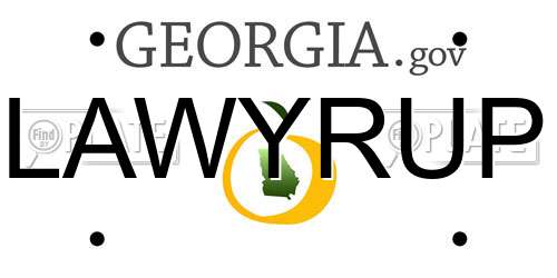 LAWYRUP Georgia License Plate