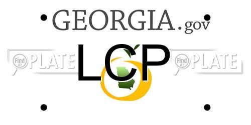 LCP Georgia License Plate