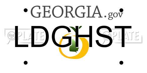 LDGHST Georgia License Plate
