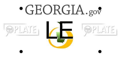 LE Georgia License Plate