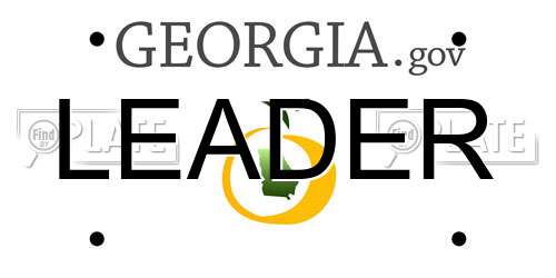 LEADER Georgia License Plate