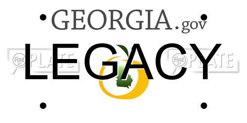 LEGACY Georgia License Plate