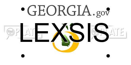 LEXSIS Georgia License Plate
