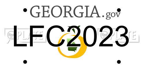 LFC2023 Georgia License Plate