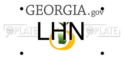 LHN Georgia License Plate