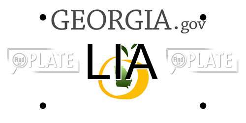LIA Georgia License Plate