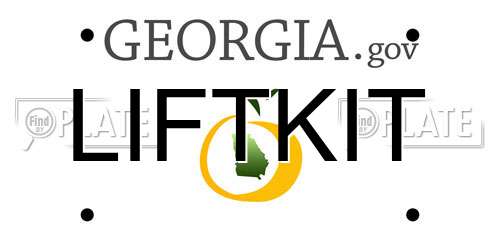 LIFTKIT Georgia License Plate