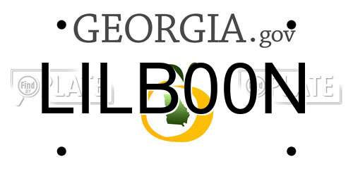 LILB00N Georgia License Plate