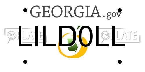 LILD0LL Georgia License Plate