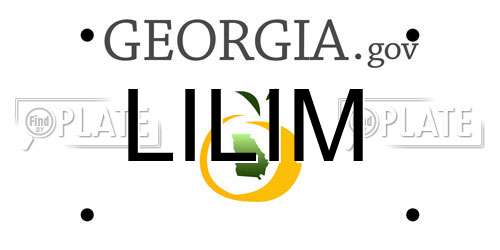 LILIM Georgia License Plate