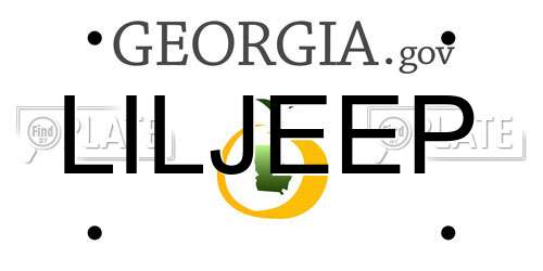 LILJEEP Georgia License Plate