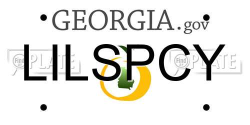 LILSPCY Georgia License Plate