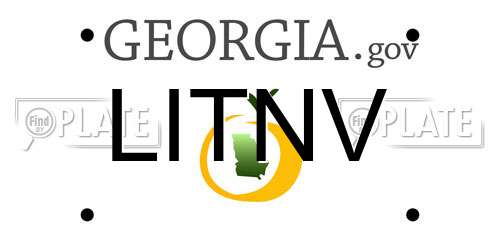 LITNV Georgia License Plate