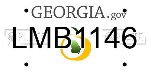 LMB1146 Georgia License Plate