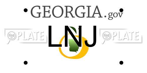 LNJ Georgia License Plate