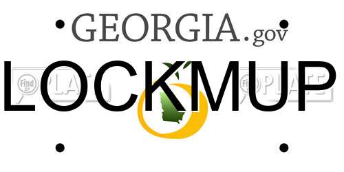 LOCKMUP Georgia License Plate