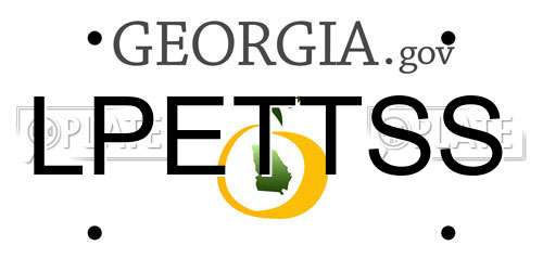 LPETTSS Georgia License Plate