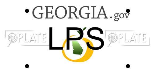LPS Georgia License Plate
