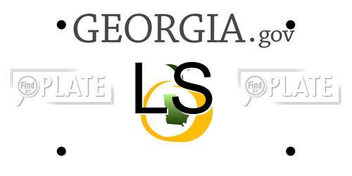 LS Georgia License Plate